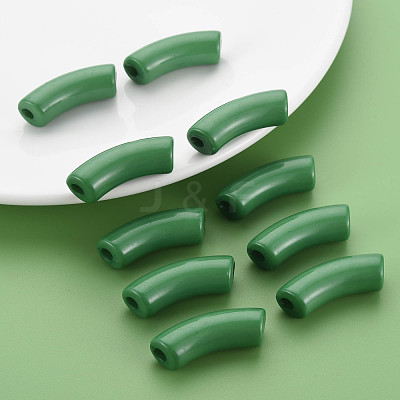 Opaque Acrylic Beads MACR-S372-001B-17-6333-1