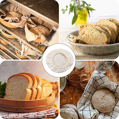Reusable Fabric Bread Fermentation Cover AJEW-WH20070-031F-1