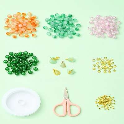 DIY Lampwork Beaded Bracelet Making Kit DIY-FZC0001-01B-1
