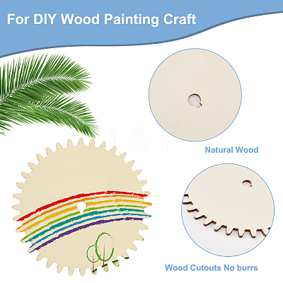 Unfinished Wood Slices WOOD-WH0024-139A-1
