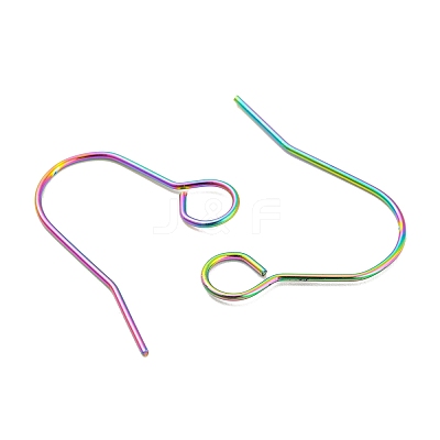 304 Stainless Steel Earring Hooks STAS-B047-31MC-1