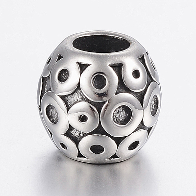 304 Stainless Steel European Beads Enamel Settings STAS-H440-53AS-1