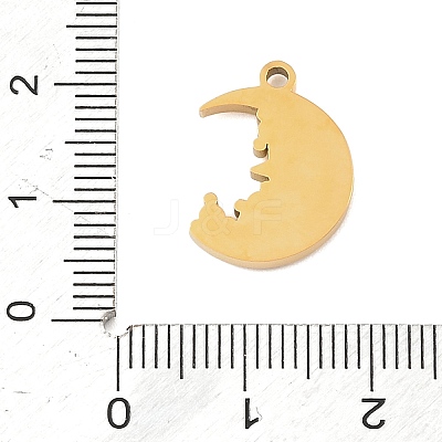304 Stainless Steel Rhinestone Pendants RB-CBAB4B7-01E-G-1