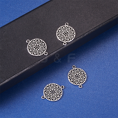 Tibetan Style Alloy Links connectors PALLOY-SC0001-30MAS-1