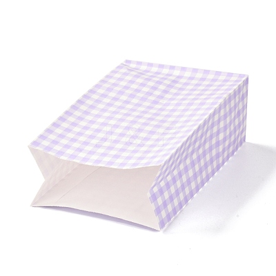 Rectangle with Tartan Pattern Paper Bags CARB-Z001-01A-1
