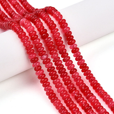 Dyed Natural White Jade Beads Strands G-T139-57A-09-1