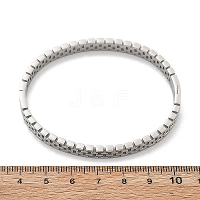 304 Stainless Steel Watch Band Bangles for Women BJEW-Z092-03P-1