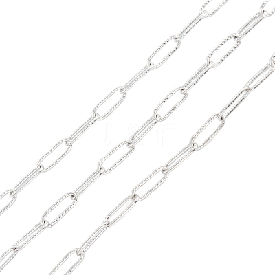 Tarnish Resistant 304 Stainless Steel Paperclip Chains CHS-O011-02P-1