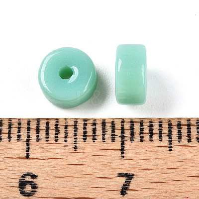 Opaque Solid Color Glass Beads GLAA-N007-6x3mm-A04-1