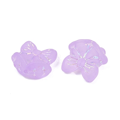 Frosted Transparent Acrylic Beads X1-OACR-P029-18B-04-1