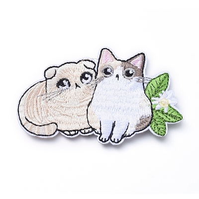 Computerized Embroidery Cloth Iron on/Sew on Patches X-DIY-E025-A07-1