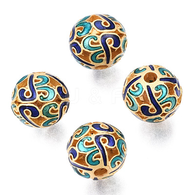 Alloy Enamel Beads KK-N238-071C-1