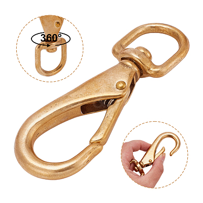 Brass Swivel Clasps KK-AR0001-93B-1