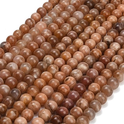 Natural Sunstone Beads Strands GG-CBA15F7-10mm-1