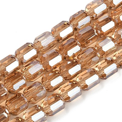 Electroplate Glass Beads Strands GLAA-G112-07-1