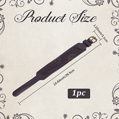 1Pc Imitation Leather Cord Bracelets BJEW-CL0001-35A-1
