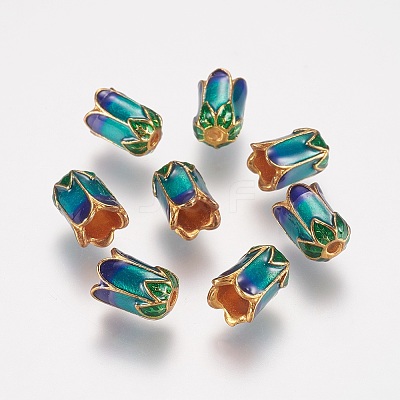 Alloy Bead Caps ENAM-G111-01G-1
