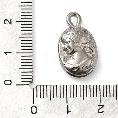 304 Stainless Steel Pendants STAS-M070-09P-1