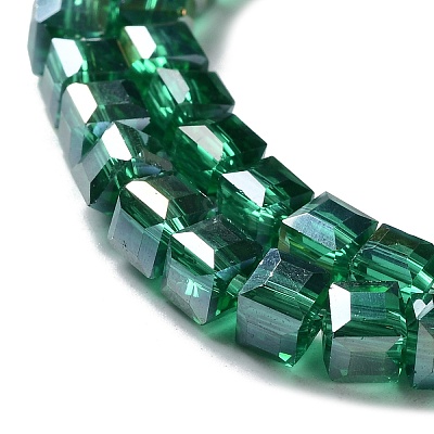 Electroplate Glass Bead Strands EGLA-J028-4x4mm-AB14-1