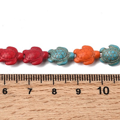 Synthetic Turquoise Beads Strands G-E456-35D-8x10mm-04-1
