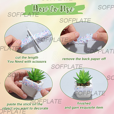 5M Self Adhesive Resin Star Tape DIY-SP0004-56H-1