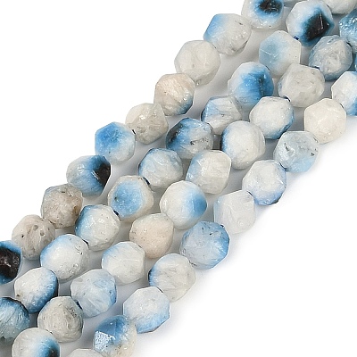 Natural Blue Ice Glacierite Stone Beads Strands G-B092-A01-01-1