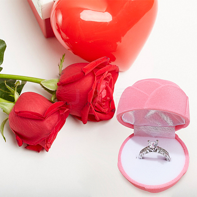 Rose Velvet Jewelry Boxes LS-CON-WH0092-63A-1