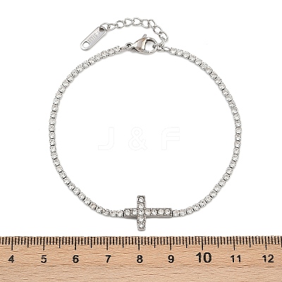 304 Stainless Steel Cup Chains Bracelets for Women BJEW-D364-01A-P-1