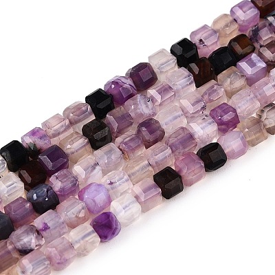 Dyed Natural Agate Beads Strands G-T138-211D-1