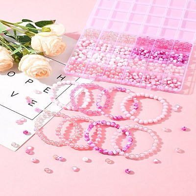 Pink Color Theme DIY Jewerly Making Kit DIY-FS0008-78-1