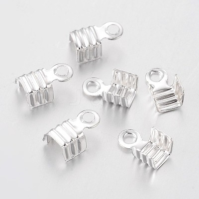 Brass Folding Crimp Ends X-KK-P031-06-1