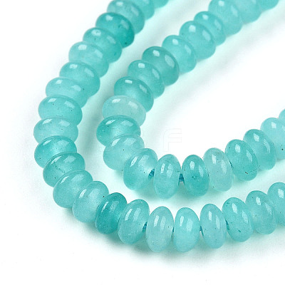 Dyed Natural White Jade Beads Strands X-G-T139-57A-06-1
