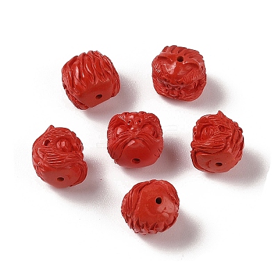 Synthetic Coral Carved Beads CORA-C001-03-1