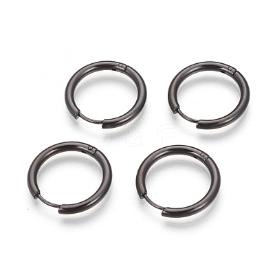 304 Stainless Steel Hoop Earrings EJEW-P177-B-16-1