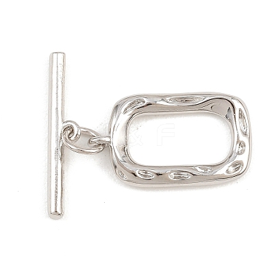 Brass Toggle Clasps KK-G548-41P-03-1