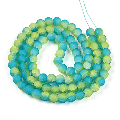 Crackle Glass Beads X1-GLAA-N009-10mm-10-1