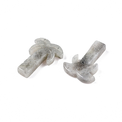Natural Larvikite Coconut Tree Pendants G-N342-02G-1