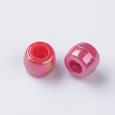Opaque Acrylic European Beads MACR-Q239-017-1
