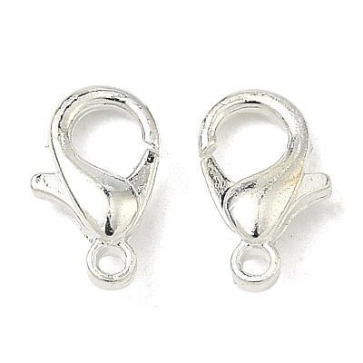 Zinc Alloy Lobster Claw Clasps X-PALLOY-R042-301-S-NF-1
