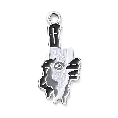 Halloween Alloy Enamel Pendants AL-CBA492B-01D-P-1