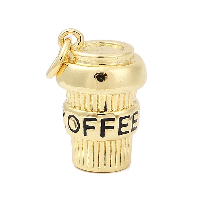 Brass Enamel Pendants KK-U062-01A-G-1
