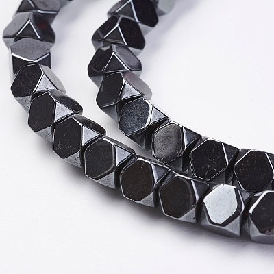 Non-magnetic Synthetic Hematite Beads Strands G-F396-19-6x6mm-1