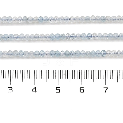Natural Aquamarine Beads Strands G-K376-B04-01-1