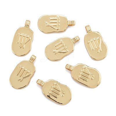 Brass Pendants KK-O140-20G-01-1