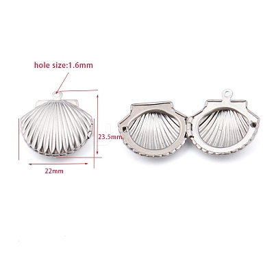 Stainless Steel Locket Pendants PW-WG6FFAD-01-1
