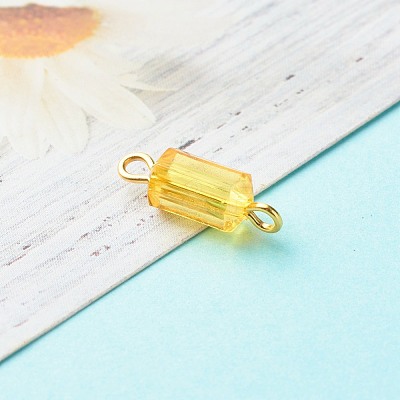 Transparent Acrylic Beads Link PALLOY-JF00822-1