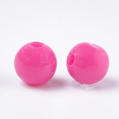 Opaque Plastic Beads KY-T005-6mm-603-1