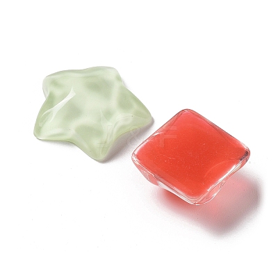 Translucent Resin Cabochons CRES-M026-26-1