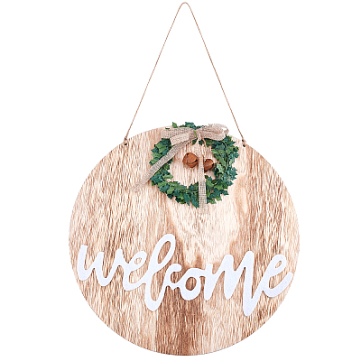 Wooden Pendant Decorations AJEW-GF0002-34-1