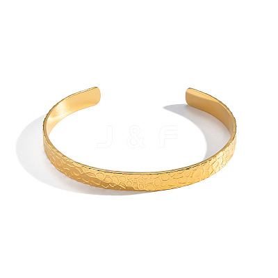 Minimalist Stainless Steel Open Cuff Bangles for Women PN5602-1